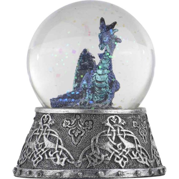 Celtic Ice Dragon Snow Globe
