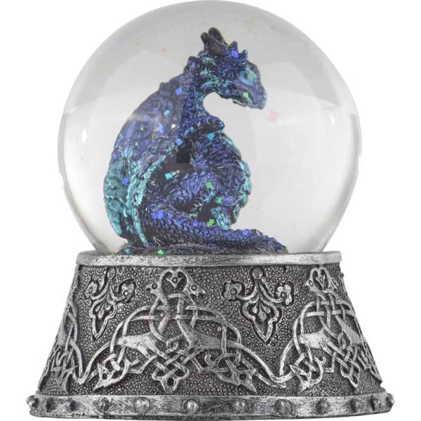 Celtic Ice Dragon Snow Globe