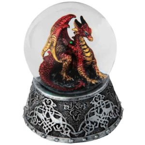 Celtic Fire Dragon Snow Globe