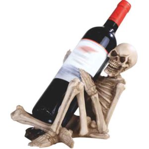 Laughing Skeleton Wine Holder