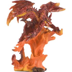 3 Headed Fire Dragon Statue