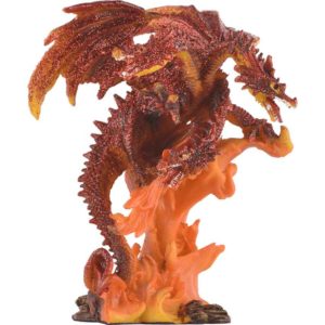 3 Headed Fire Dragon Statue