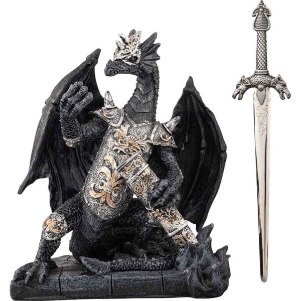 Dragon with Sword Statue