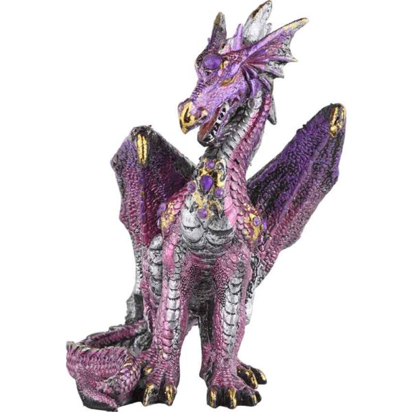 Pink Jeweled Dragon Statue