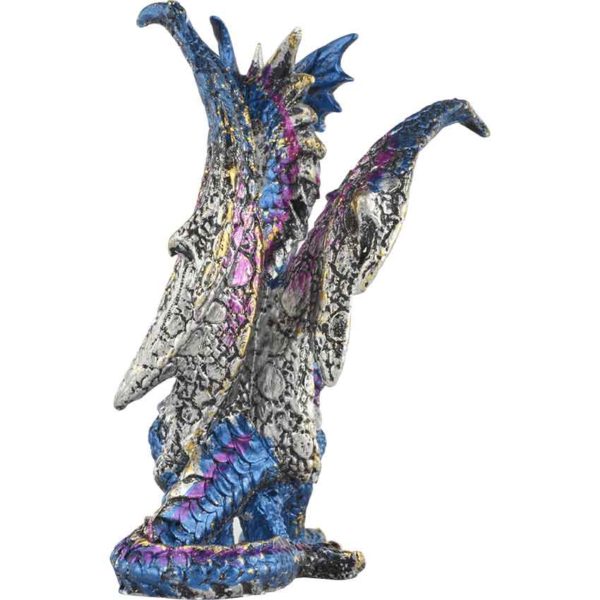 Blue Jeweled Dragon Statue