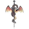 Dragon with Sword Wall Plaque