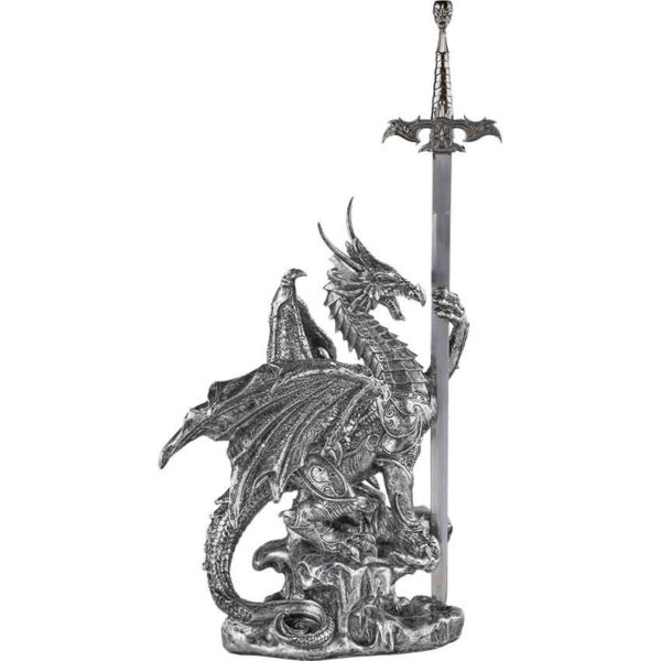 Dragon in Armour Letter Opener