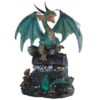 Green Dragon on Treasure Chest Statue