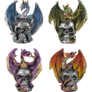 Dragon and Skull Miniature Set