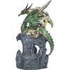 Green Dragon on Castle Snow Globe