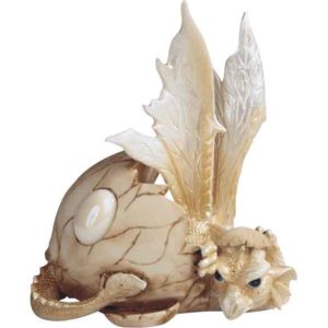 Newly Hatched Golden Dragon Statue