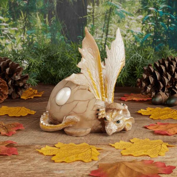 Newly Hatched Golden Dragon Statue