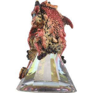 Red Baby Prism Dragon Statue