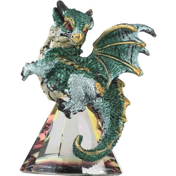 Teal Baby Prism Dragon Statue