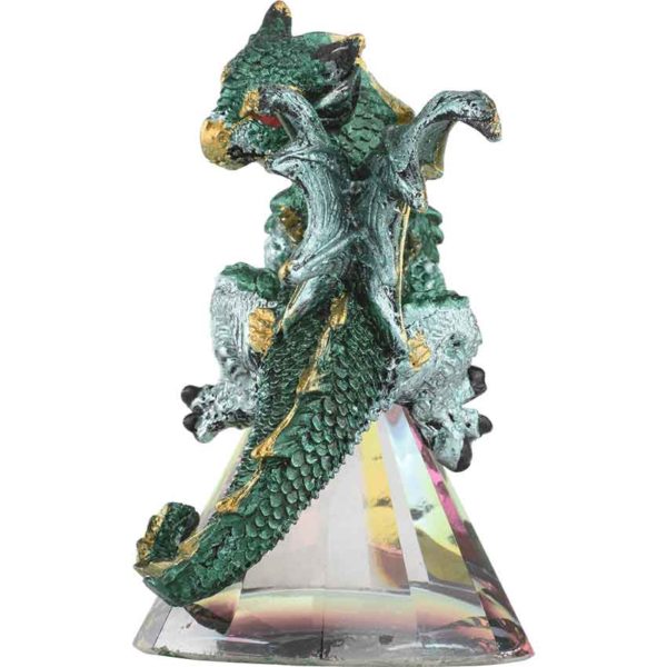 Teal Baby Prism Dragon Statue