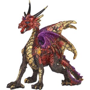 Fearsome Red Dragon Statue