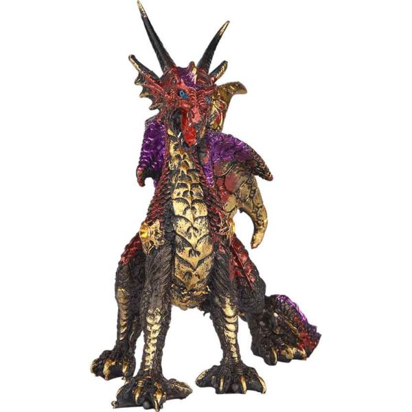 Fearsome Red Dragon Statue