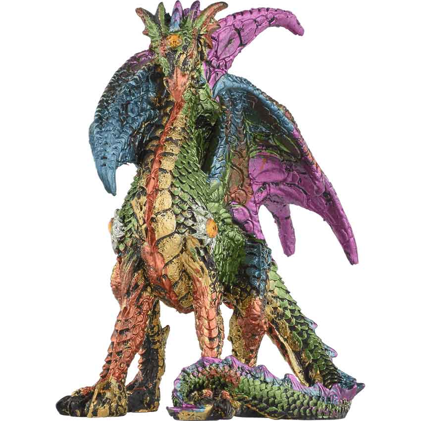 Regal Green Dragon Statue