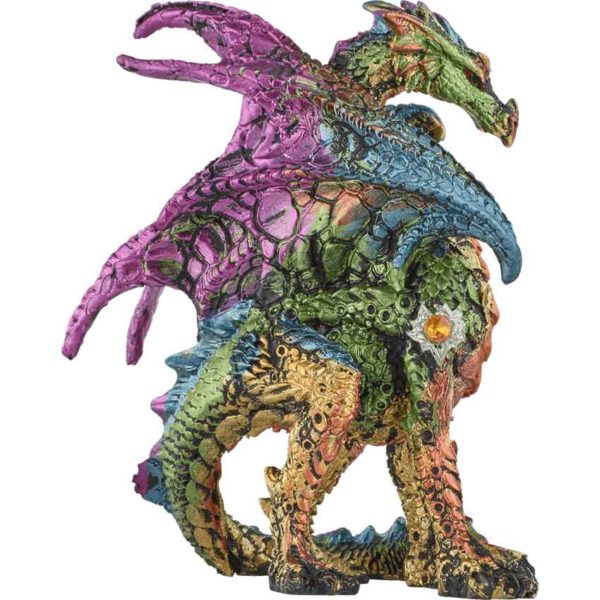 Regal Green Dragon Statue