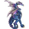 Regal Blue Dragon Statue