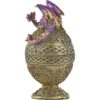 Purple Dragon Ornate Egg Trinket Box