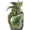 Emerald Crystal Dragon Statue