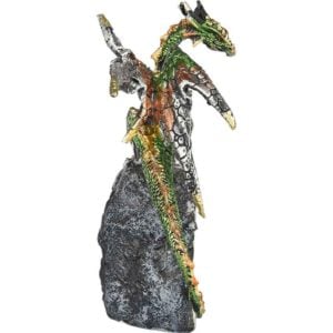 Emerald Green Dragon Crystal Statue