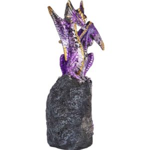 Violet Dragon Crystal Statue