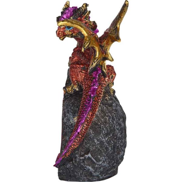 Red Dragon Crystal Statue