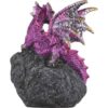 Purple Dragon Crystal Statue