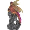 Crimson Dragon on Castle Statue
