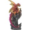 Crimson Dragon on Castle Statue
