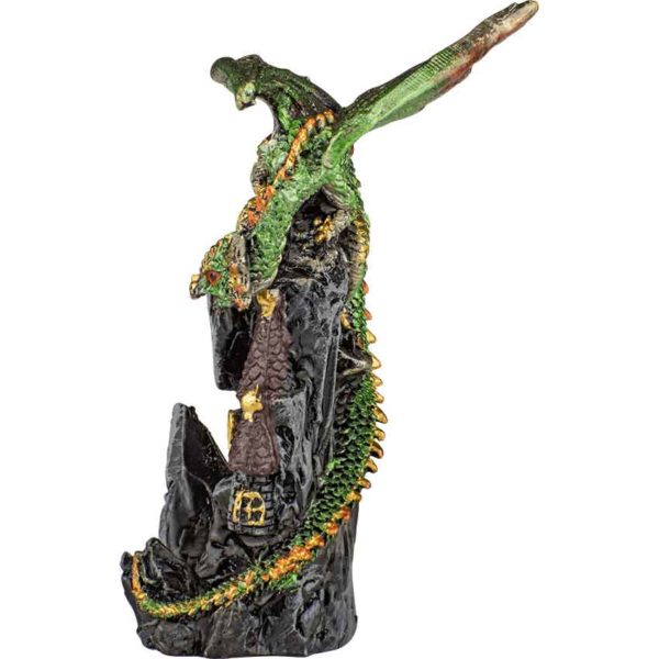 Green Dragon on Castle Statue