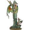 Green Fairy with Dragons Statue
