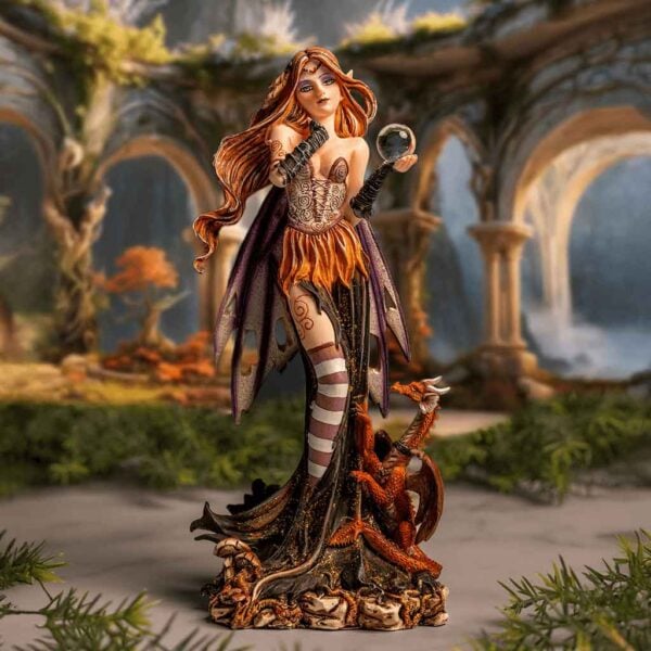 Fairy with Dragon Statue