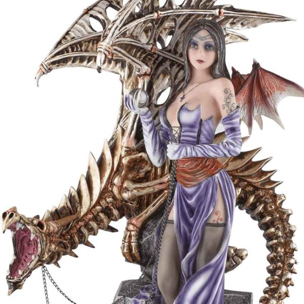 Skeletal Dragon Fairy Statue