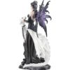 Gothic Fairy with Pet Dragon Statue