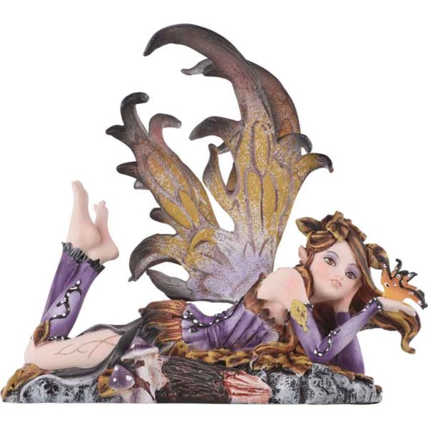 Autumn Fairy with Butterfly Statue