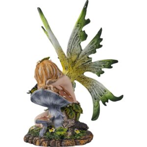 Sleeping Green Leaf Fairy Statue