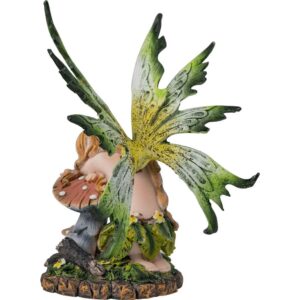 Sleeping Green Leaf Fairy Statue