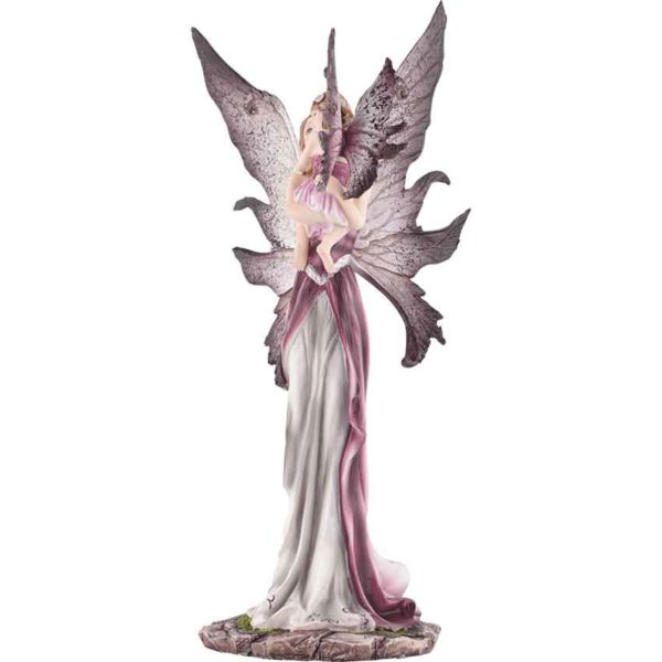 Magenta Fairy and Baby Statue