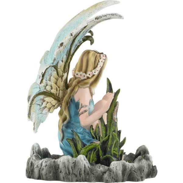 Crouching Water Fairy Statue