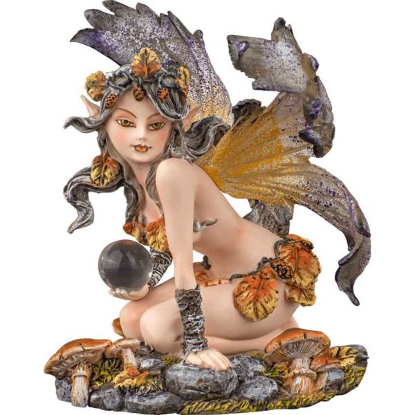 Autumn Fairy with Orb Statue