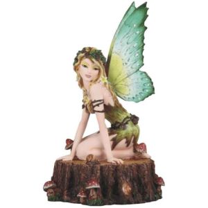 Woodland Tree Trunk Fairy Statue