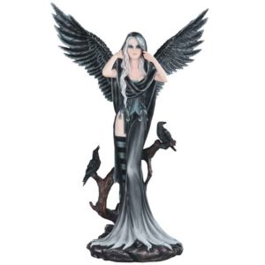 Dark Angel of Crows Statue