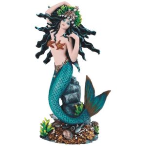 Turquoise Princess Mermaid Statue