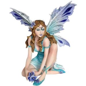 Blue Spring Ocean Fairy Statue