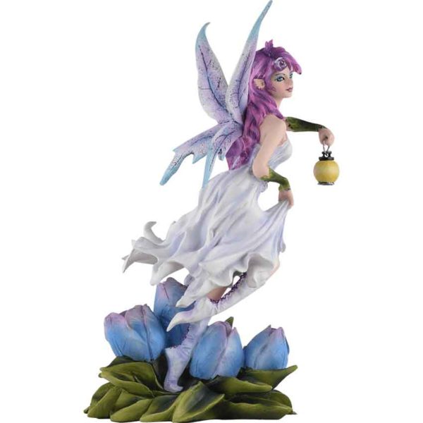 Tulip Fairy with Lantern Statue