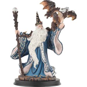 Wizard with Dragon Statue