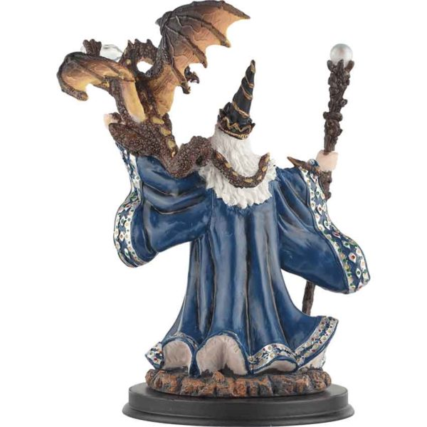 Wizard with Dragon Statue